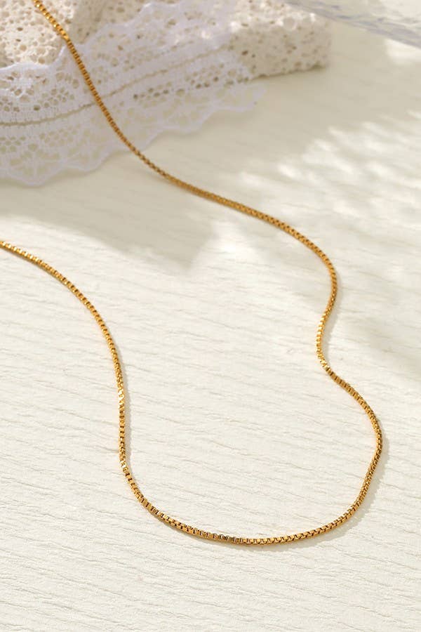 JOSSLYN by wall to wall - Wholesale Link & Chain Necklace - STAINLESS STEEL WATERPROOF TARNISH FREE NECKLACE | 40NK3187