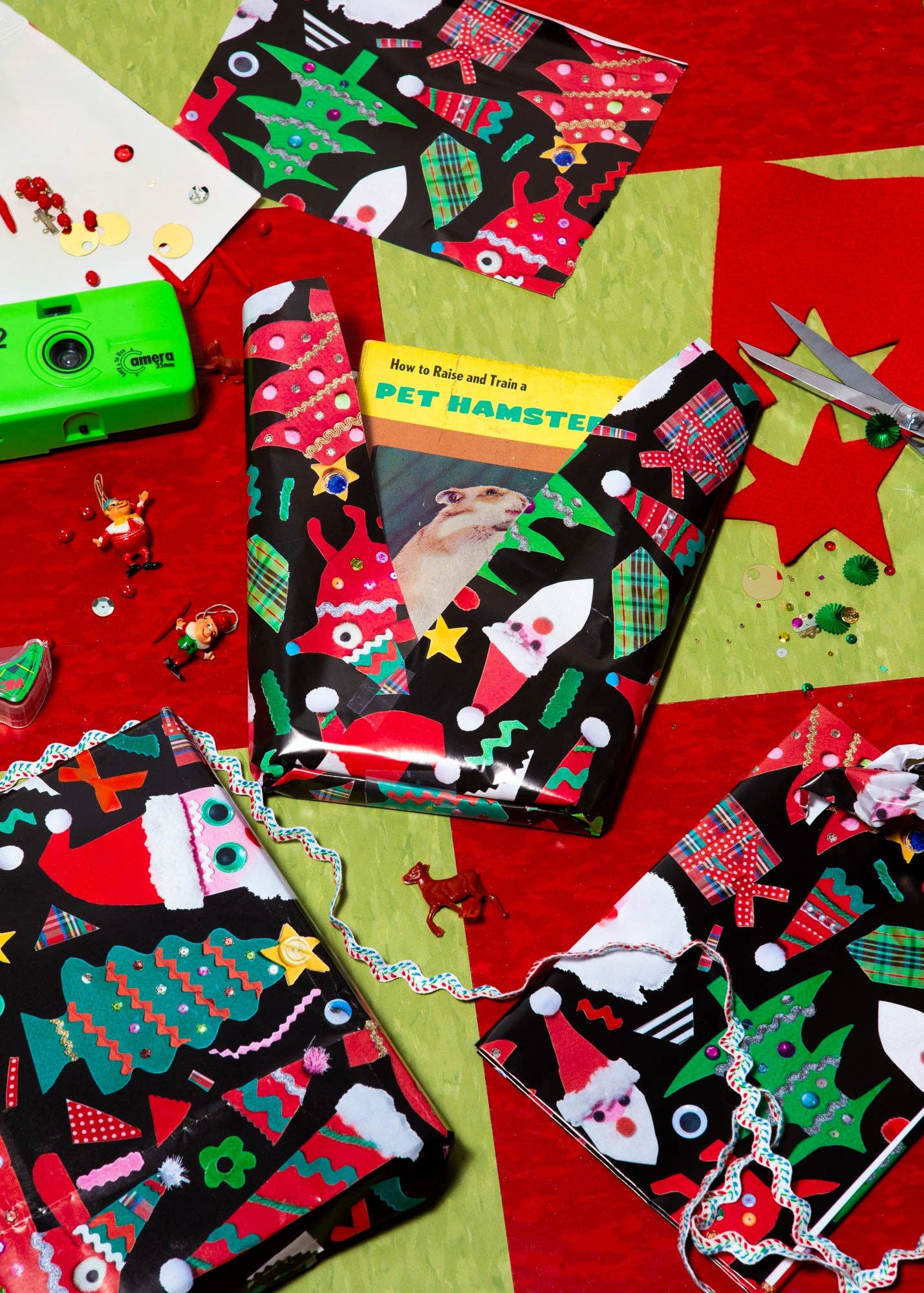 gentle thrills - Wholesale Flat Wrap - crafty christmas giftwrap1