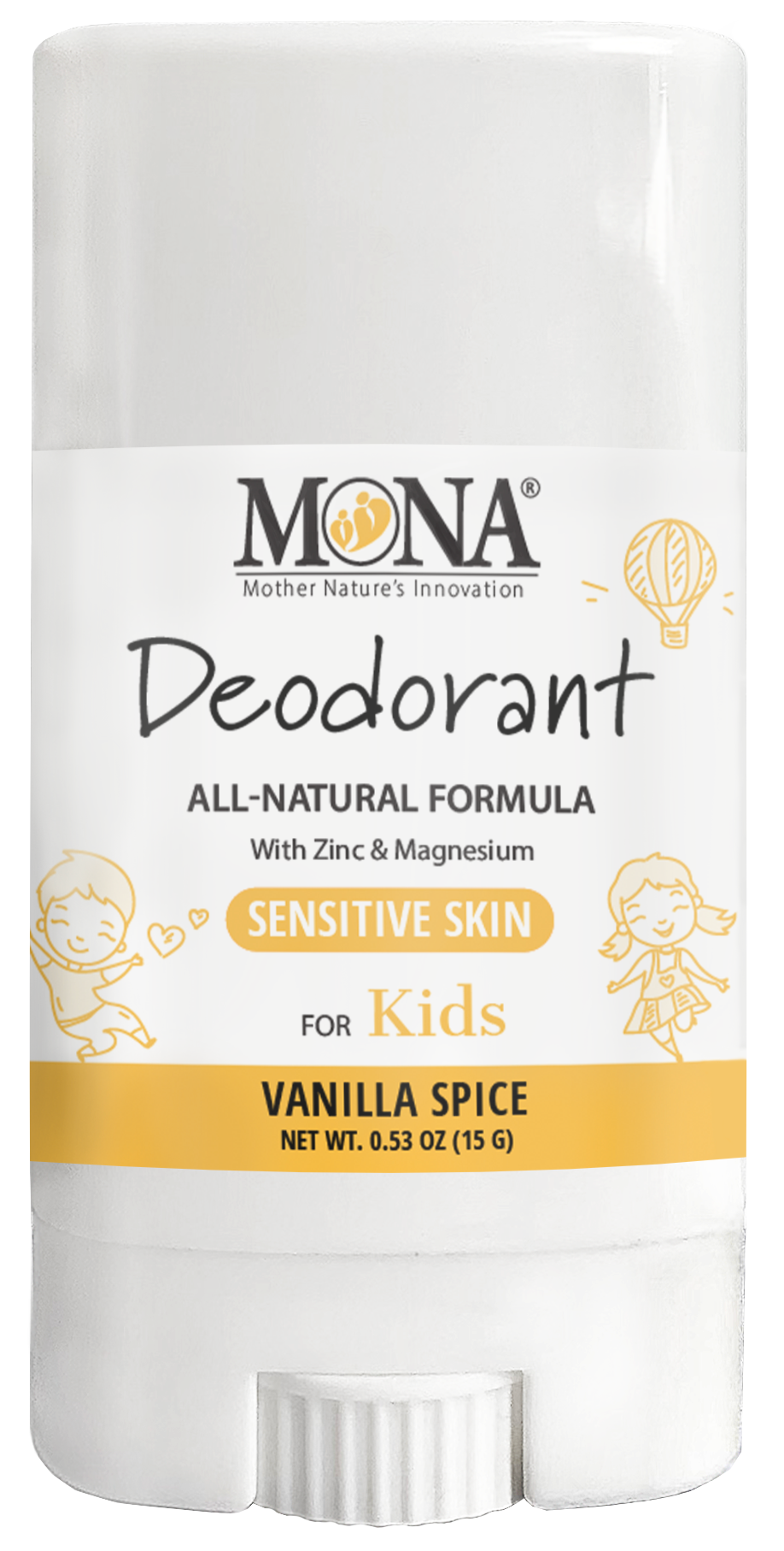MONA BRANDS, LLC - Wholesale Deodorant - Unisex - Deodorant for Kids | Travel Size 0.53oz | All Natural1
