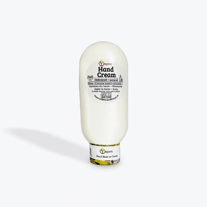 Organic Hand Cream-Unscented. for wholesale by Organic Body Shop