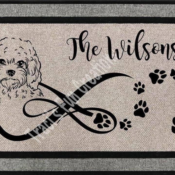Cockapoo Door Mat for wholesale by Traci's Fun Creations