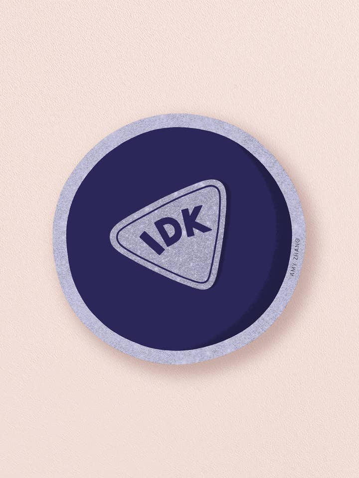 IDK Magic 8 Ball — Funny Sticker With Glitter Effect for wholesale by Amy Zhang