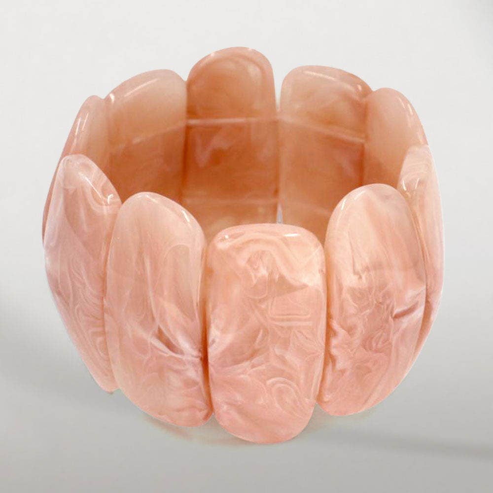 Sensibling Corp. – Pulseira por atacado – Pulseira Larga Marmoreada Esticável em Negrito0