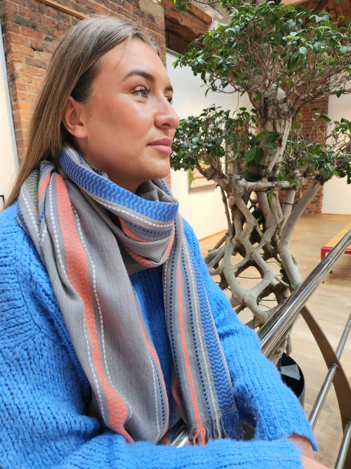 STRIPES GALORE SCARF for wholesale by Salisa Scarves