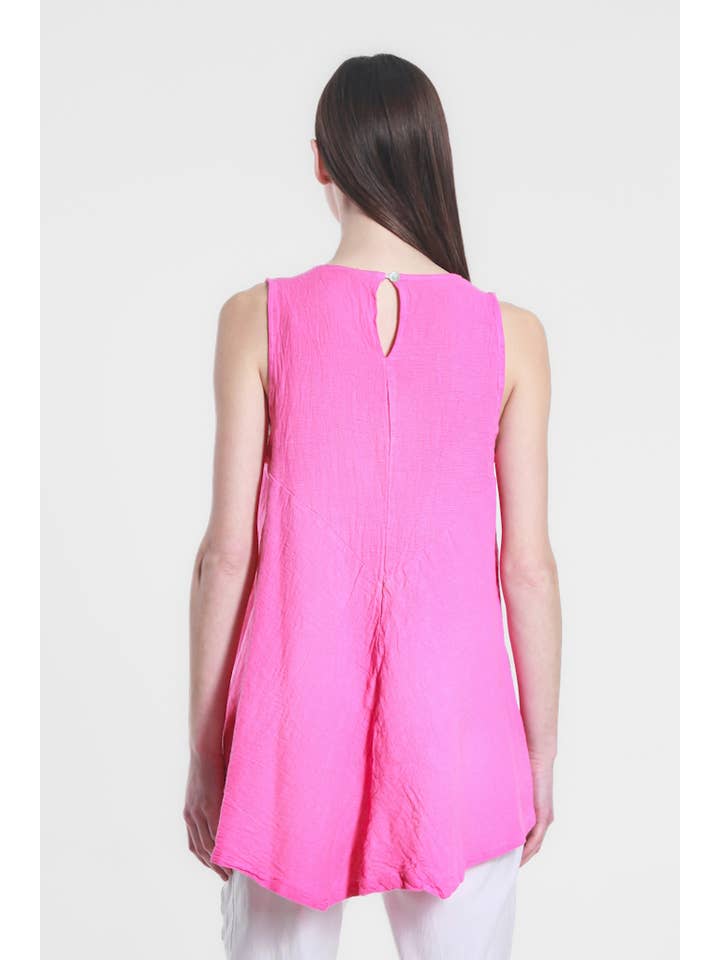 TINA Stephens Italy/Tees By Tina - Wholesale Tank Top - Women's - Lexa Lin-Co Tunic Tank (BT117)9