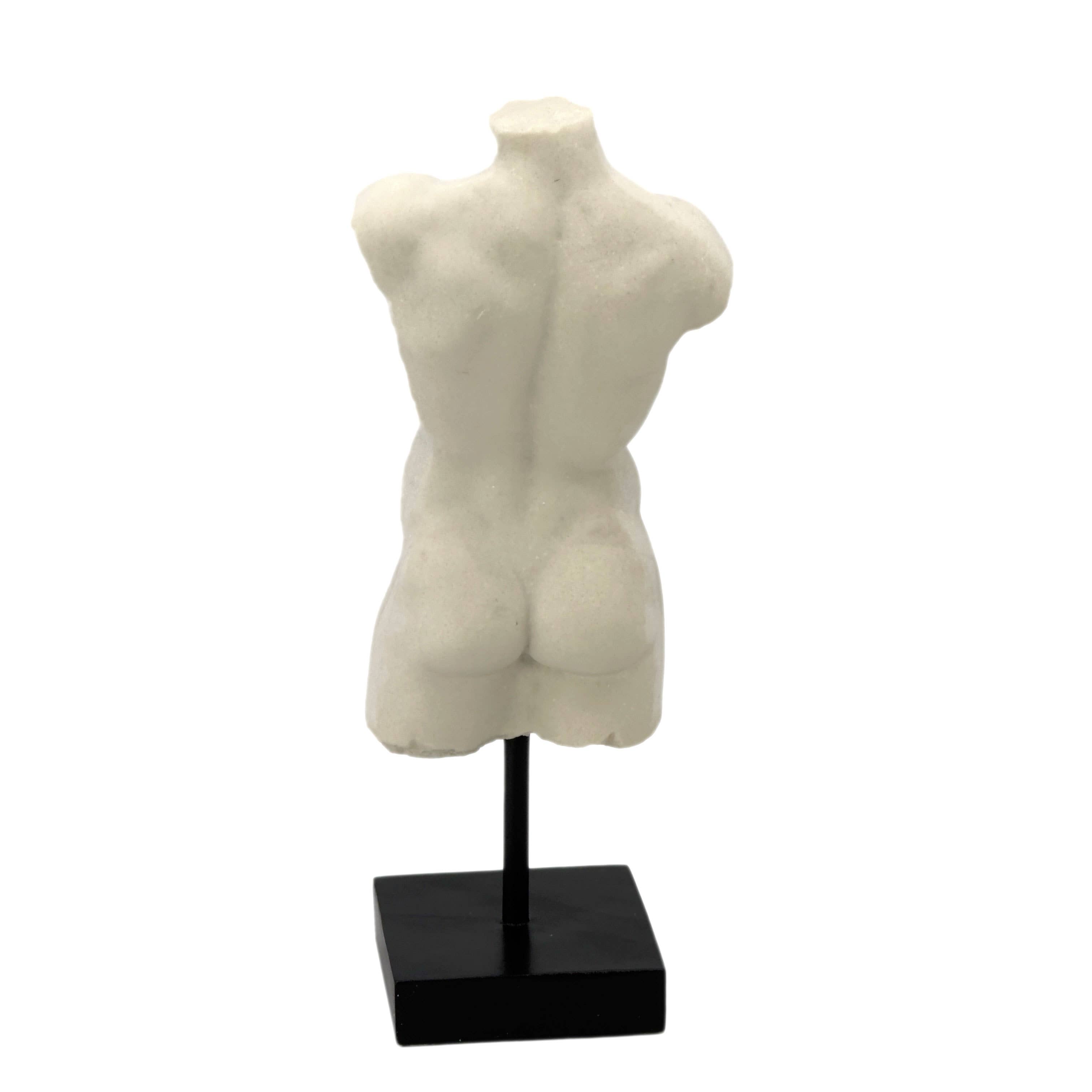 Galt International Company - Wholesale Decorative Figurine - Poly-Marble Torso Bust Greek Roman Tabletop Statue 15"9