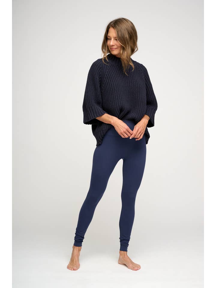 change rib knit - navy melange for wholesale on Faire