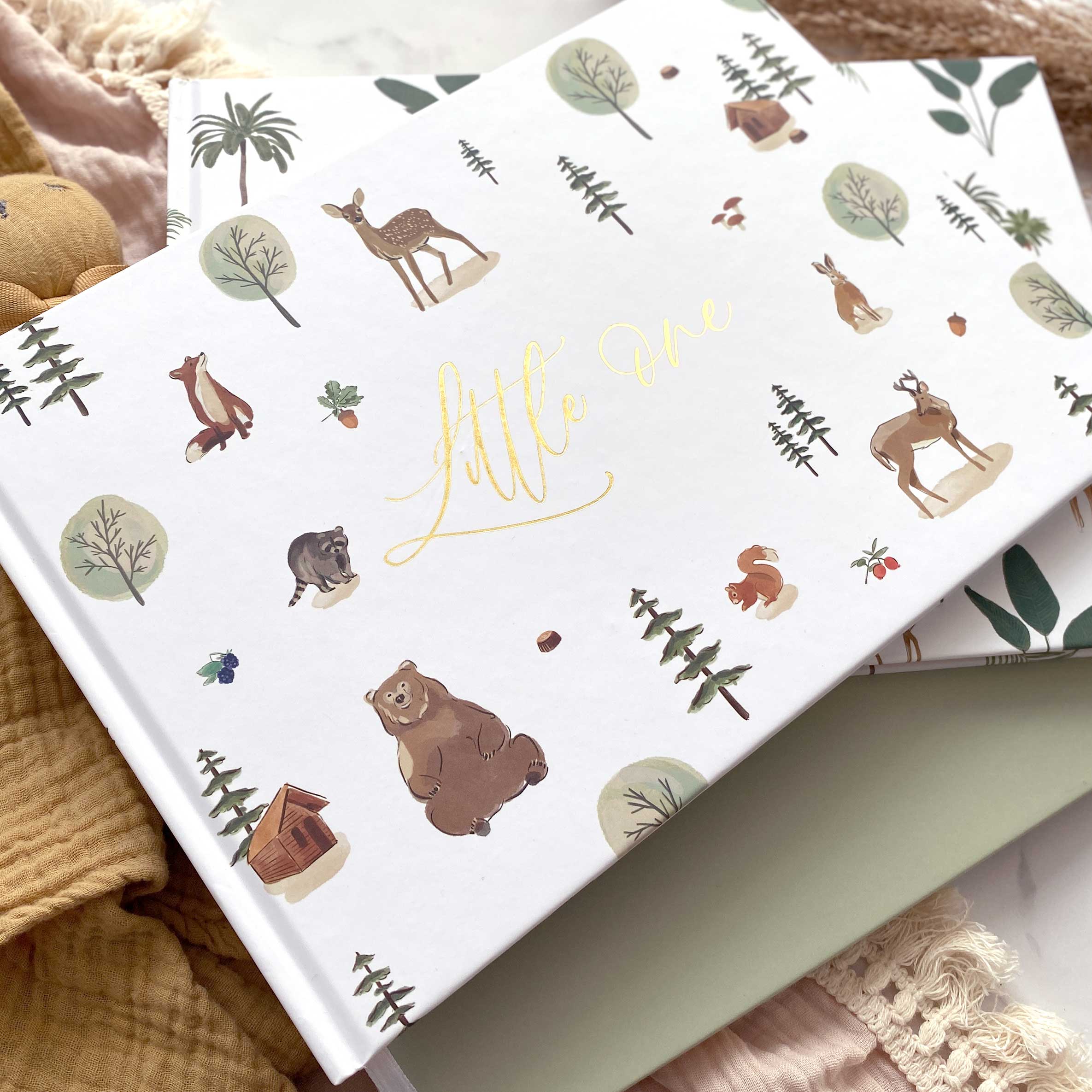 Blush And Gold - Wholesale Dagboek/agenda - Zwangerschap - (Woodland) Baby Journal - aandenken aan het cadeauboek voor nieuwe ouders1