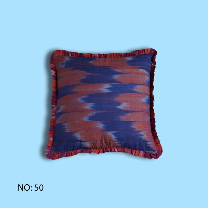 Annahmol - Wholesale Throw Pillow Cover - One of a Kind Vintage Kantha & Ikat Pillow 224