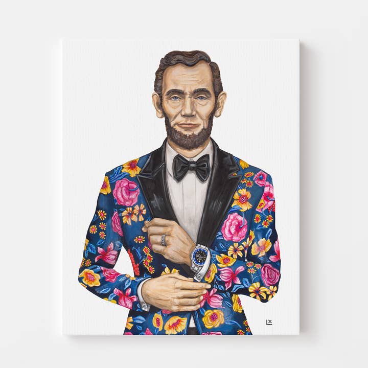 Impression sur toile Forever Friday Abe (Abraham Lincoln) pour la vente par LX Artworks
