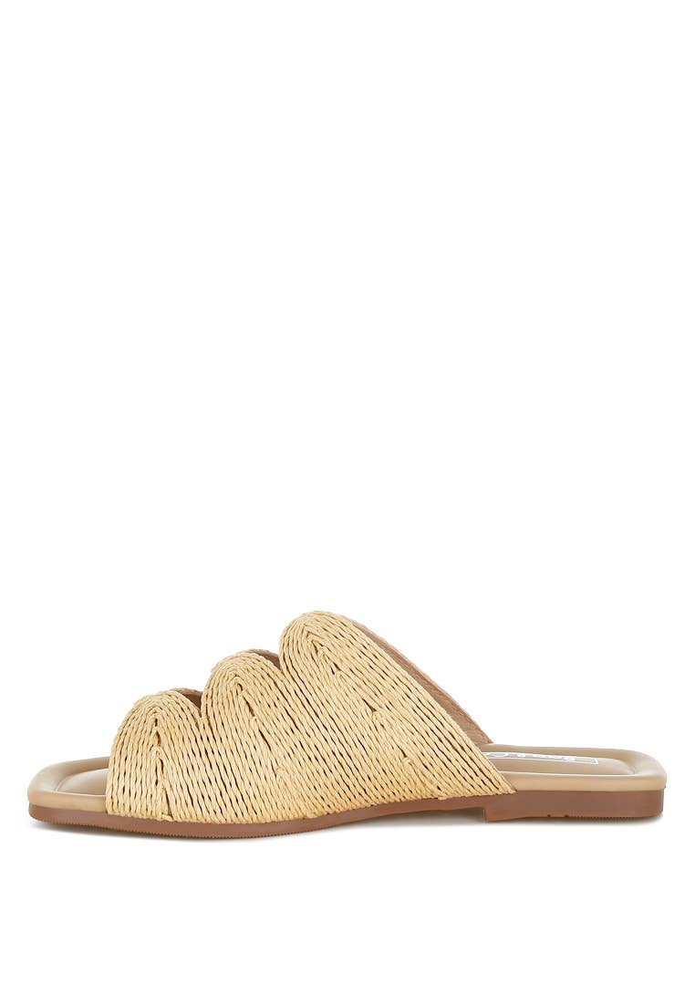 Rag Company - Wholesale Sandals - Women's - Daisy Doe Raffia Square Toe Flats4