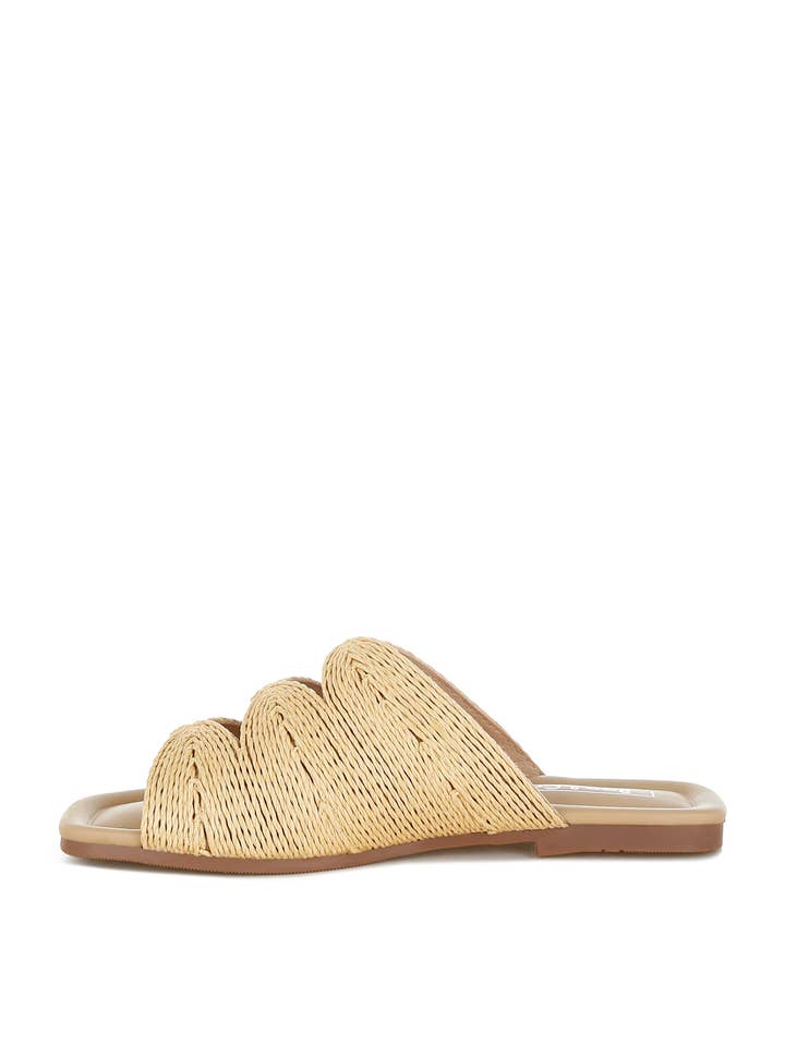 Rag Company - Wholesale Sandals - Women's - Daisy Doe Raffia Square Toe Flats4