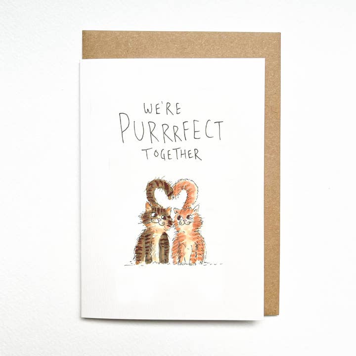 We're Purrrfect Together for wholesale by Well Drawn