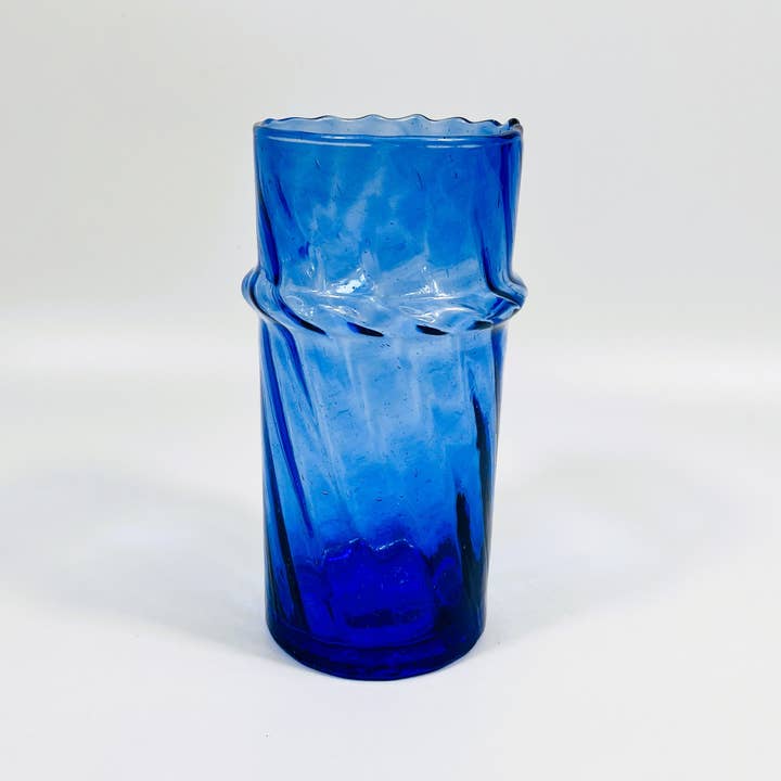 Jarapa - Wholesale Vase - Moroccan Handmade Recycled Glass Twist Vase 1 Litre1