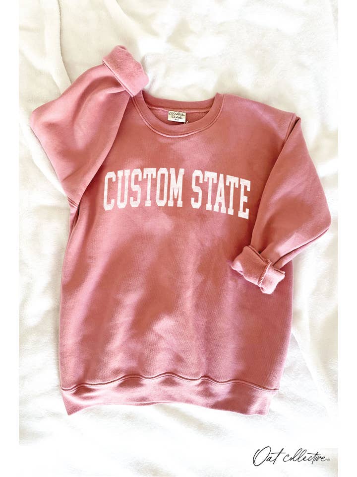 OAT COLLECTIVE - Wholesale Sweatshirt - Kids - CUSTOM STATE YOUTH Graphic Sweatshirt5