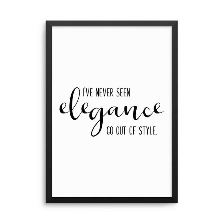 Je n'ai jamais vu l'élégance... Impression pour la vente par D'LUXE PRINTS
