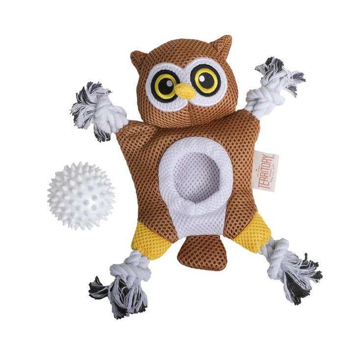 Original Territory - Wholesale Pet Plush Toy - Dog - Territory Owl 2-in-1 Dog Toy1