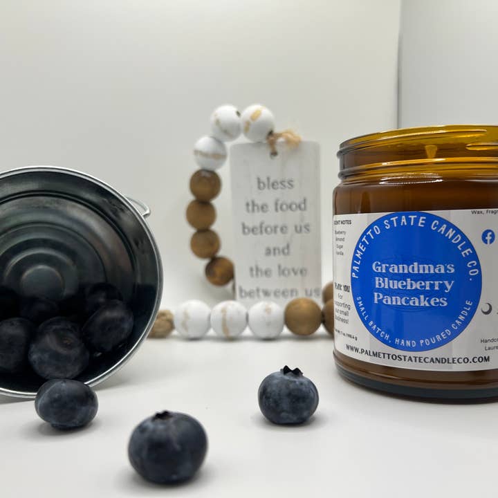 Grandma’s Blueberry Pancakes for wholesale by Palmetto State Candle Company