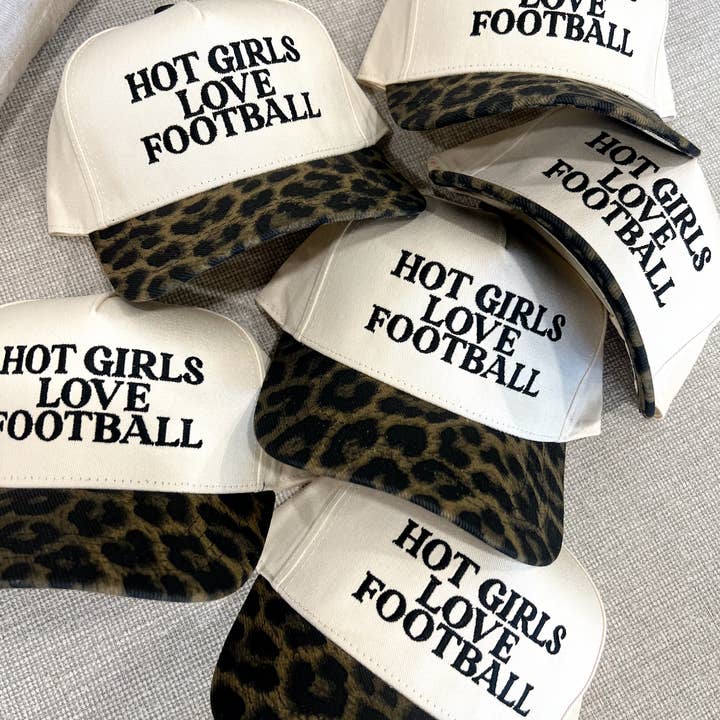 Ruby Moon - Wholesale Trucker Hat - Women's - Hot Girls Love Football- Embroidered Hat - Game Day Hat5