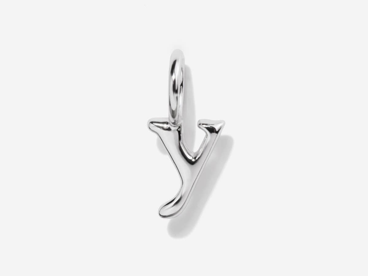Little Sky Stone - Wholesale Individual Charm/Pendant - Lowercase Initial Letter Silver Charm24