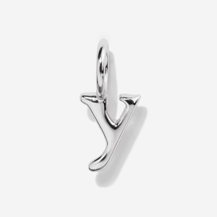 Little Sky Stone - Wholesale Individual Charm/Pendant - Lowercase Initial Letter Silver Charm24