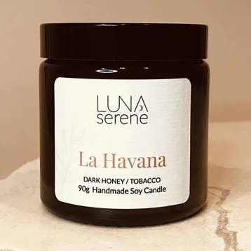 La Havana Apothecary Jar | Soy Wax Candle - Small for wholesale by Luna Serene Candles