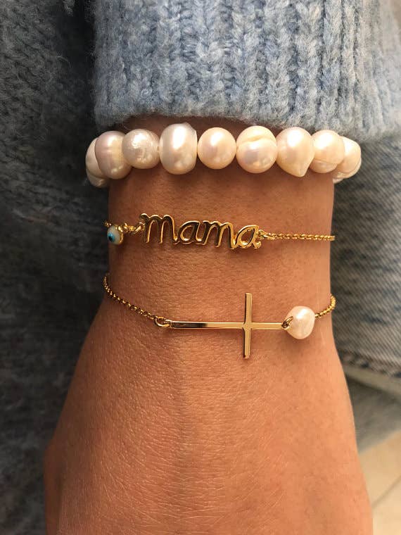 Christina Christi – Engroshandel Smykkesæt – Mor - Cross - Perler Armbånd2