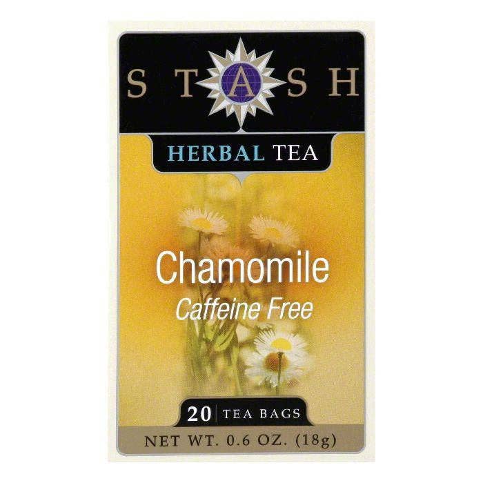 KeHE Distributors, LLC - Wholesale Tea Bags - Stash Tea Stash Caffeine Free Herb Chamomile, 20 BG