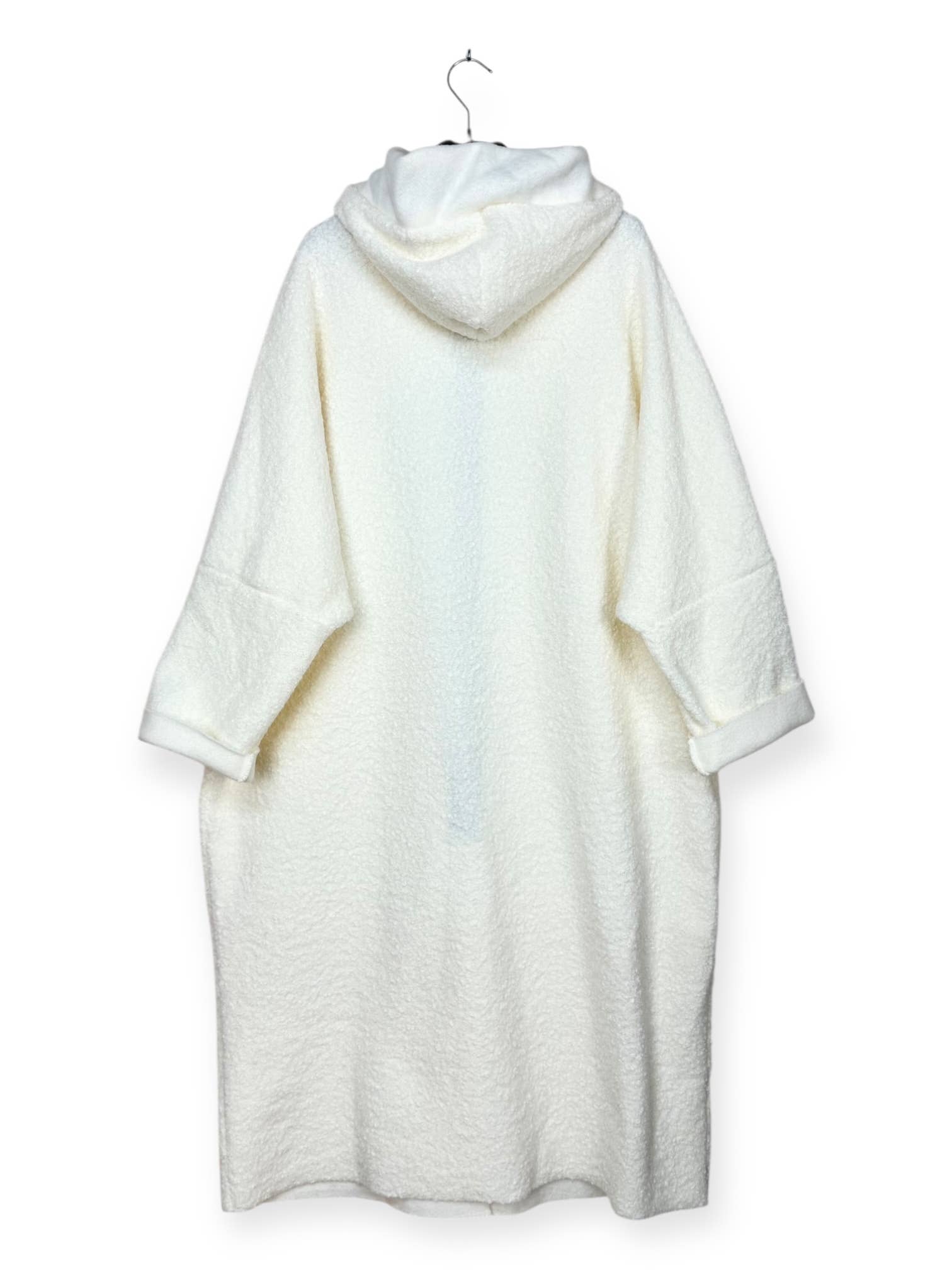 Lucky Nana - Wholesale Coat - Women's - AH 22158 - Long Coat in Bouclé Fabric13