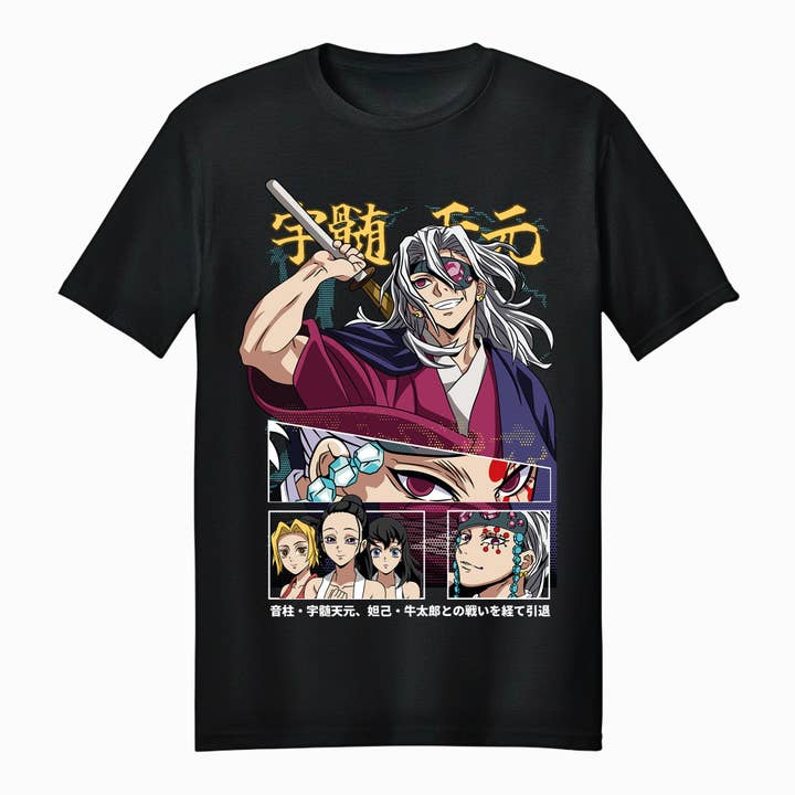 Demon Slayer Tengen Uzui Sound Hashira Adult Unisex T-Shirt for wholesale by Fundom
