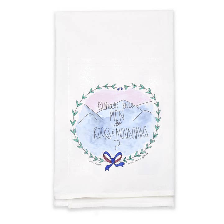 Flour Sack Tea Towel - What are Men? for wholesale by The Hare and The Hart