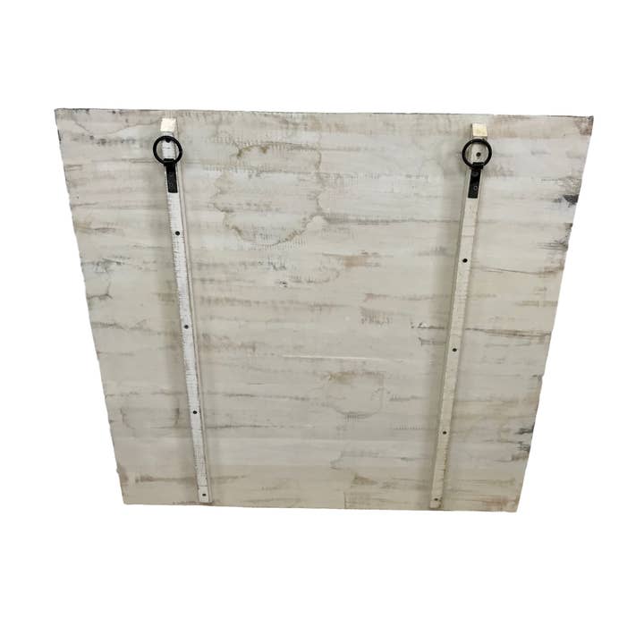 Wilco Home - Vente Décoration murale - Panneau mural carré en bois sculpté à la main4