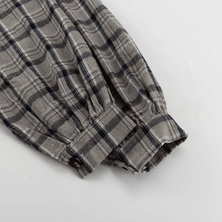 CAMMELLO Camicia classica a quadri con tasche sul petto in vendita all'ingrosso su Faire13