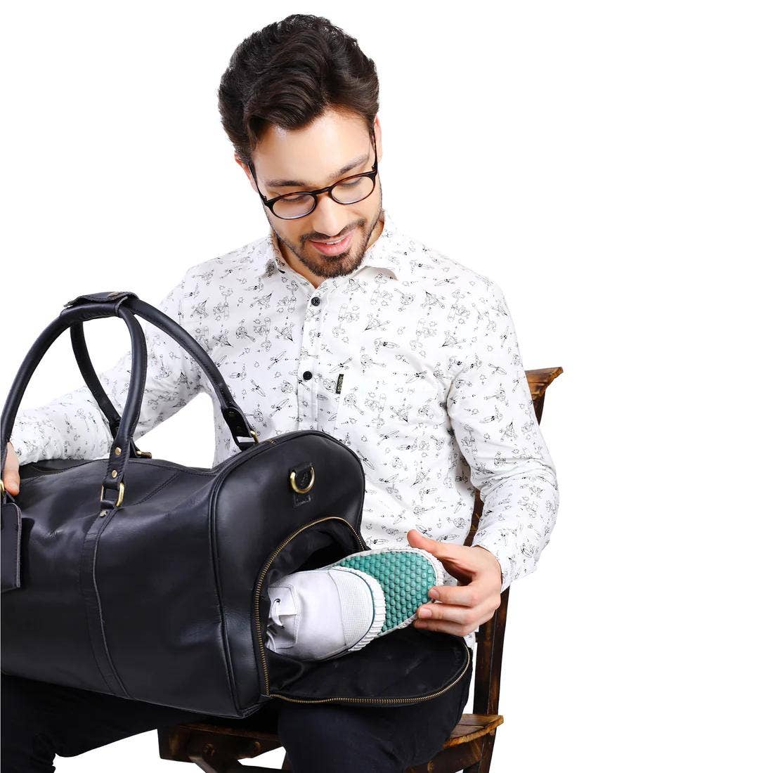 VELLAIRE - Wholesale Weekender Bag - Men's - Leather Duffle Bag X-Large | DB11