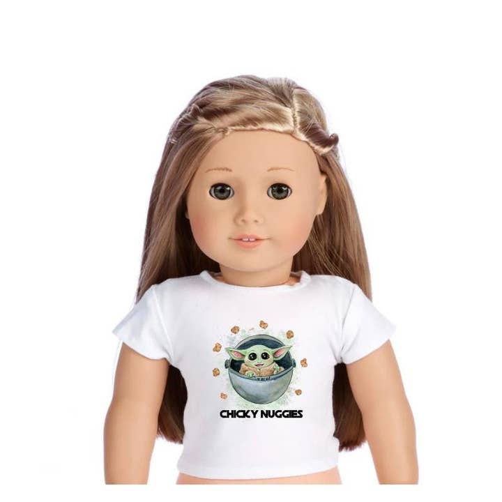 18" Doll & Kids Matching Alien Chicky T-Shirts for wholesale by Hatch & Hug