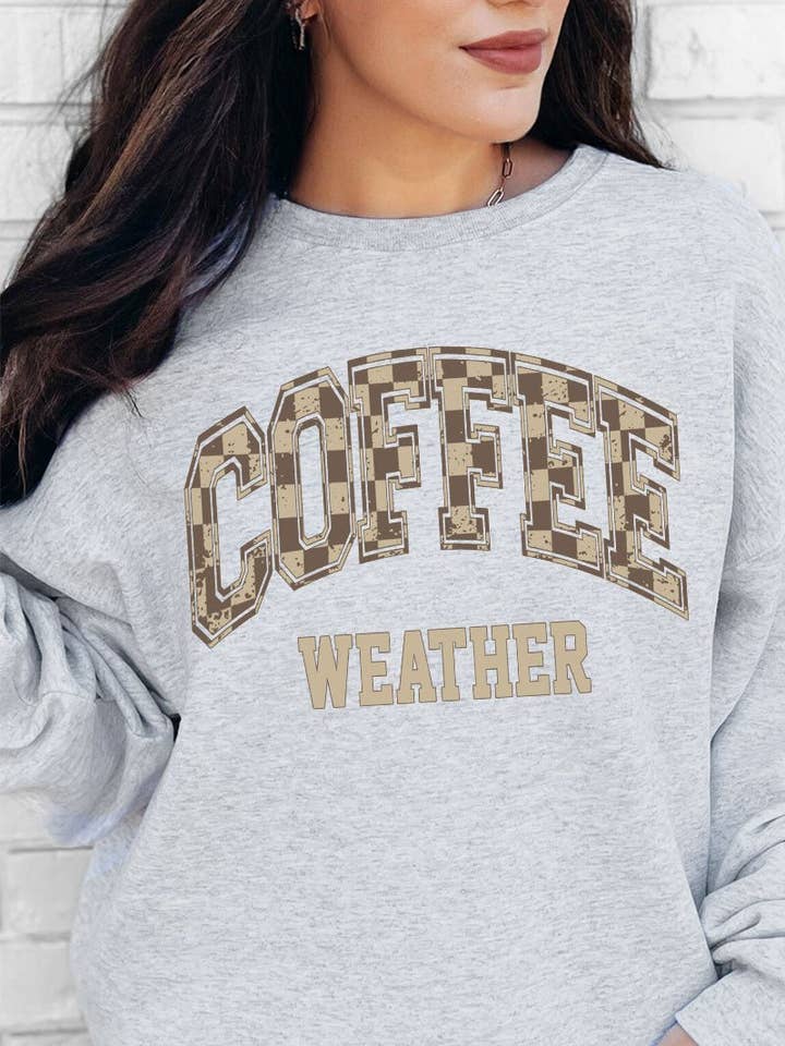 Sweat-shirt unisexe à carreaux marron pour temps de café NuBlend pour la vente par Wholesale Accessory Market