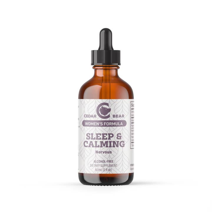 Sleep & Calming – Alcohol-Free Sleep Support for Women for wholesale by Cedar Bear Naturales