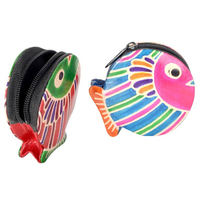 Fish Zipper Coin Purse for wholesale by Benjamin International