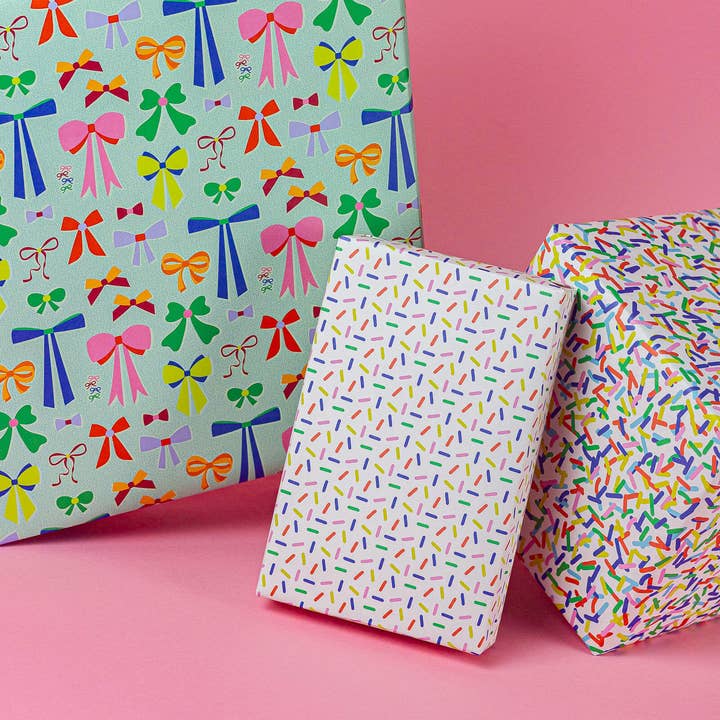 My Darlin' - Wholesale Flat Wrap - Classic Sprinkles Gift Wrap Sheets or Roll