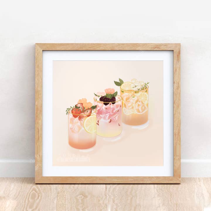 Forfriskende Drikkevarer Plakat for engroshandel hos Sundrop Studios