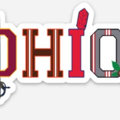 Autocollant Ohio Sports pour la vente par Mistakes on The Lake
