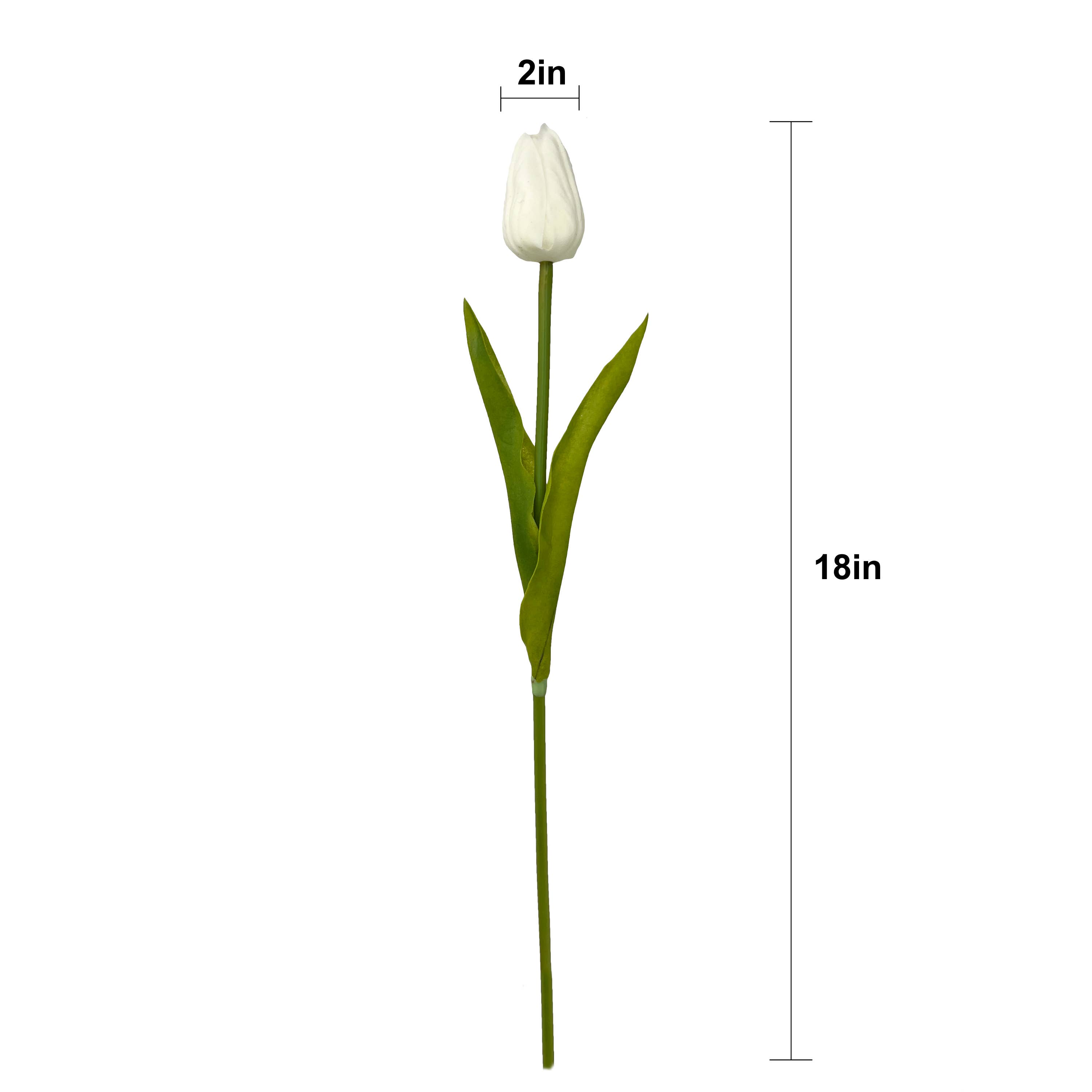Sun Decorer - Wholesale Artificial Flowers - Artificial Real Touch Tulip Stem 18 inch Tall (Set of 10)7