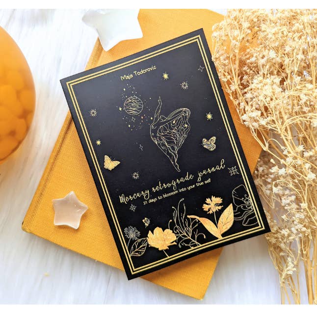 Mercury in Retrograde Journal - Workbook, Shadow work, Self for wholesale by Goddess Provisions