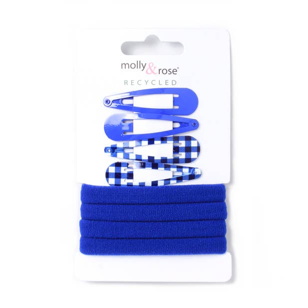 Royal Blue sleepies and jersey elastics set for wholesale by Inca UK
