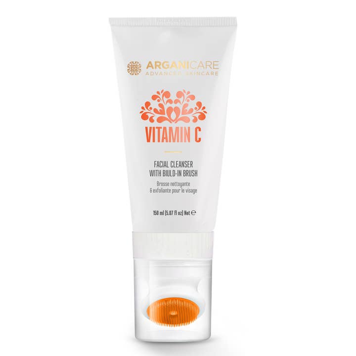 Face wash with brush - Vitamin C for wholesale by ARGANICARE
