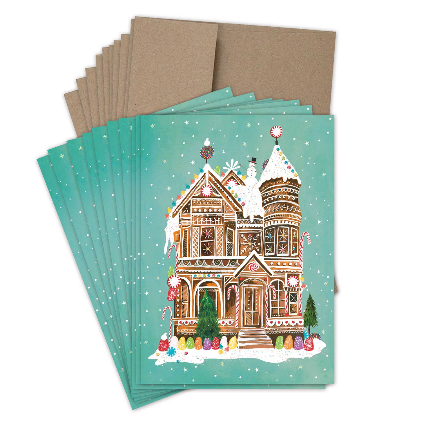 Biely & Shoaf - Wholesale Christmas Card - Gingerbread House Boxed Holiday Cards - Set of 103