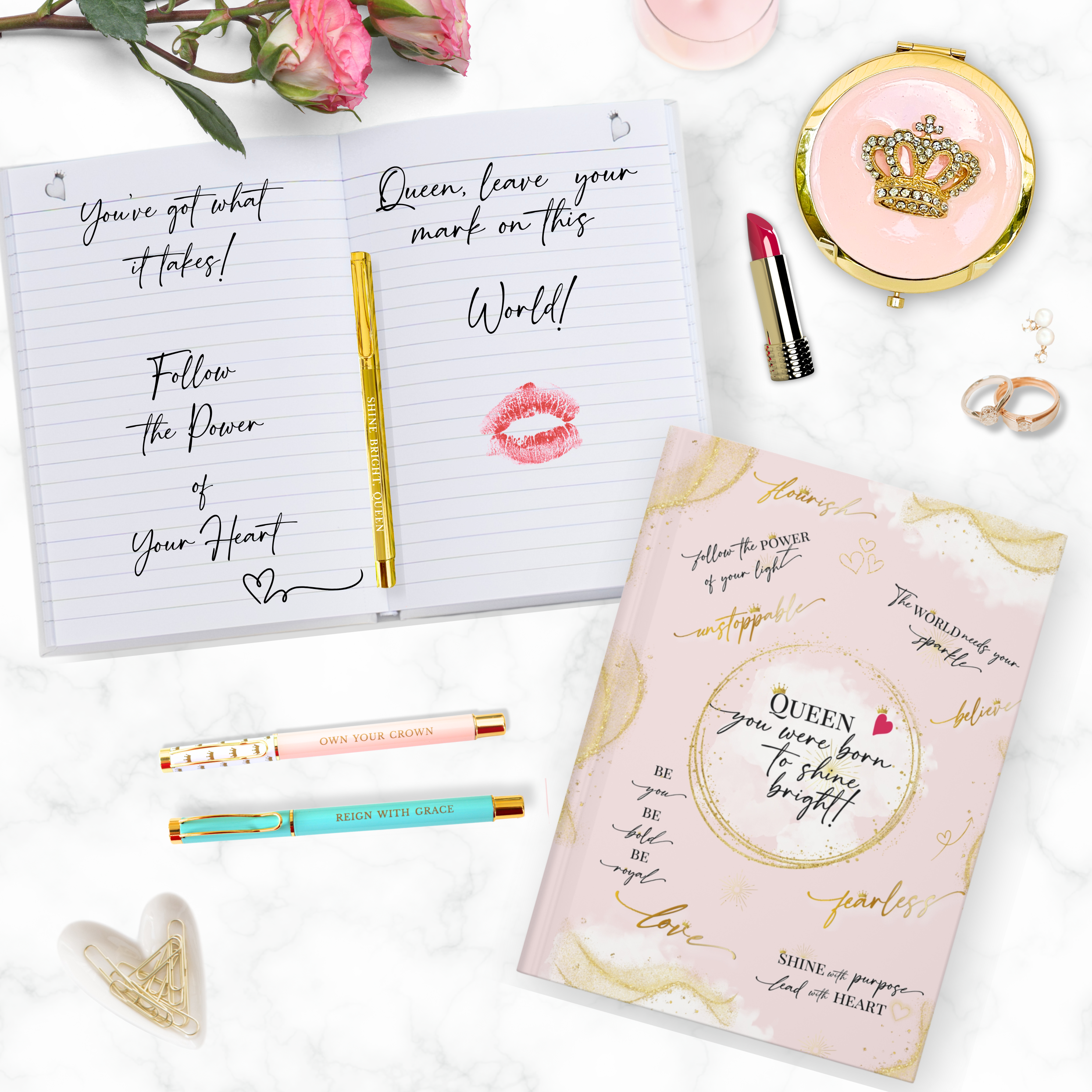 Girl Power 24/7 – Engroshandel Dagbog – Dronning – Du blev født til at stråle! Hardcover Journal7