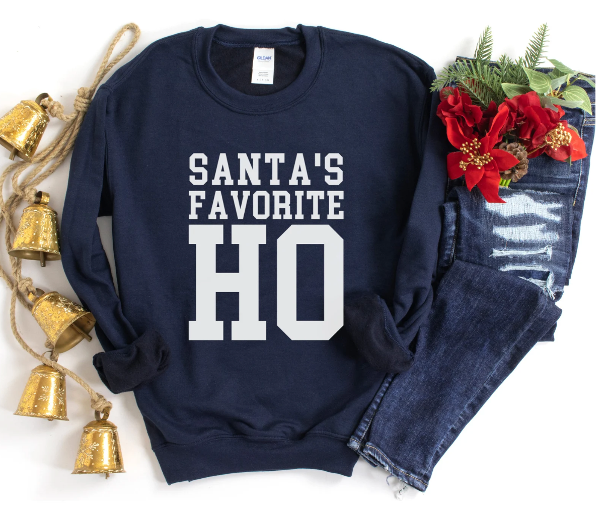 Trendy Chic Apparel LLC - Wholesale Graphic Sweatshirt - Women's - Santa's Favorite Ho Sweatshirts & T-Shirts  2