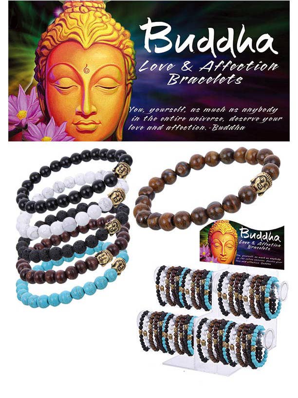Pulseras de Buda (MM) para venta al por mayor de Puka Creations