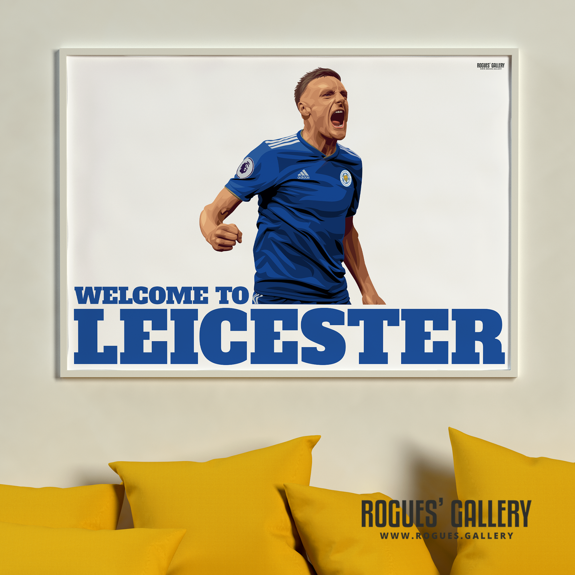 Rogues' Gallery – Großhandel Kunstdruck – Willkommen in Leicester - Vardy ZWEI Versionen - Leicester City6